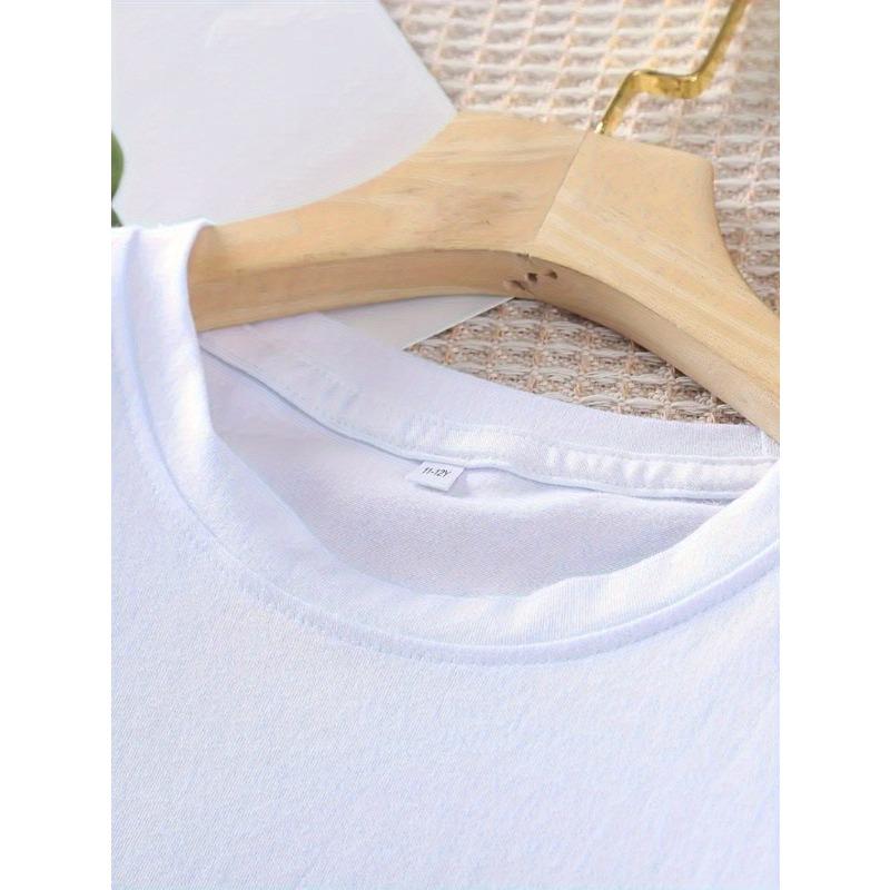 Boys' Pattern Cotton Short Sleeve T-Shirt, Comfortable Summer Fashionable Style