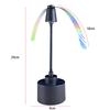 Fly Fans for Tables Fly Repellent Fan Soft Holographic Blades Flies Spinner with LED Light Hanging Bug Traps for Camping Fishing