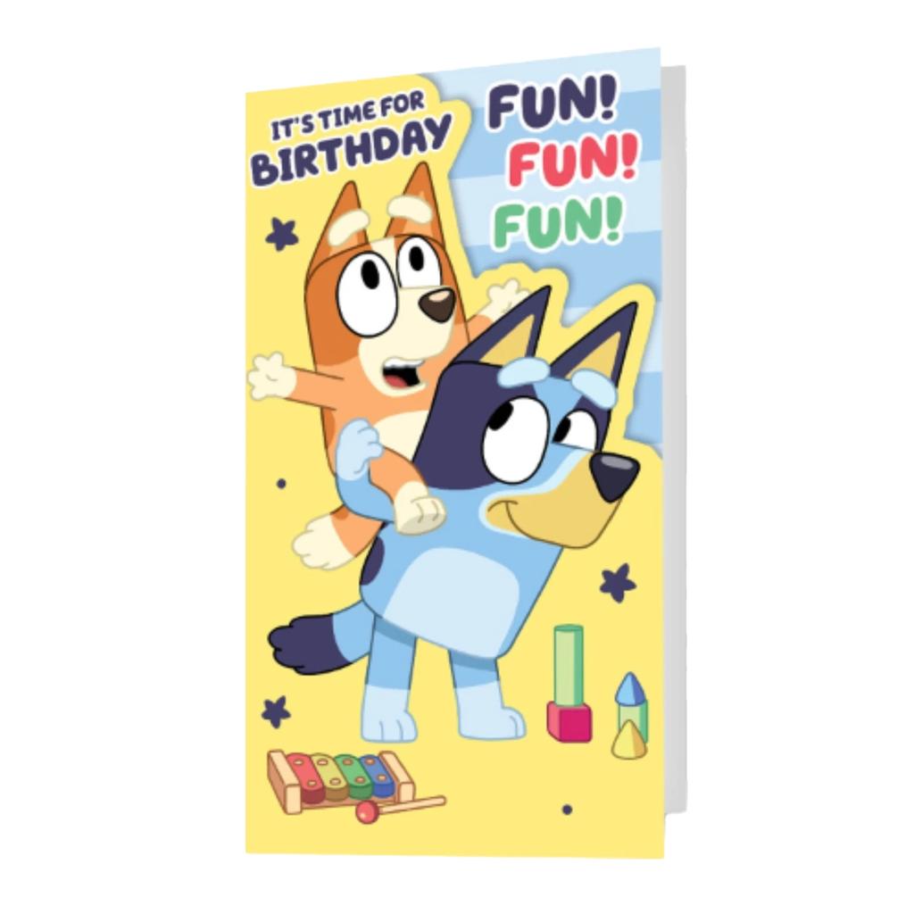 Bluey Its Time For Birthday Bingo Birthday Card