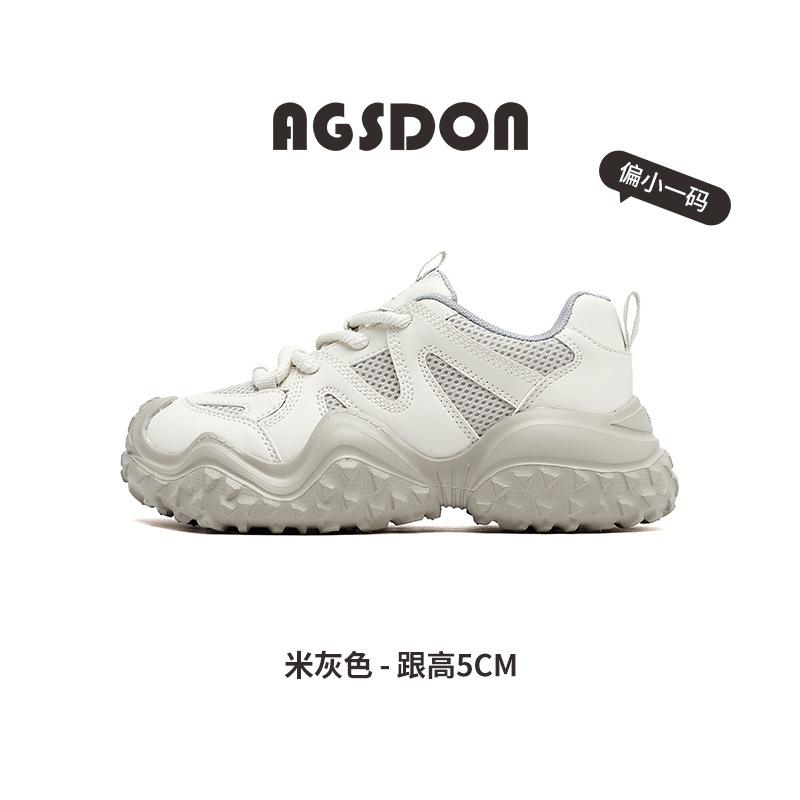 Augustine hiking shoes women's outdoor 2025 new autumn platform ugly cute dad shoes light sports shoes