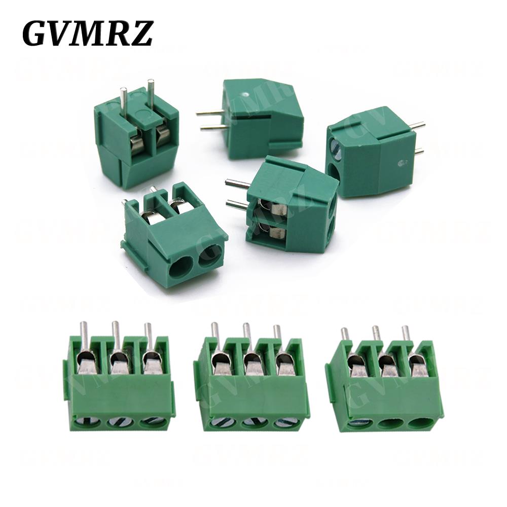 10PCS KF350 KF350-2p 3p Pitch 3.5mm 2 3 Pin Spliceable Plug-in PCB Screw Terminal Block Connector 300V 10A For 24~18 AWG Cable