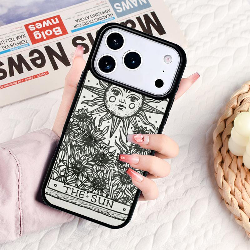 The SUN Tarot card Phone Case For IPhone 17 16e 15 14 13 12 11 Pro Max Air Mini Soft Protective Cover