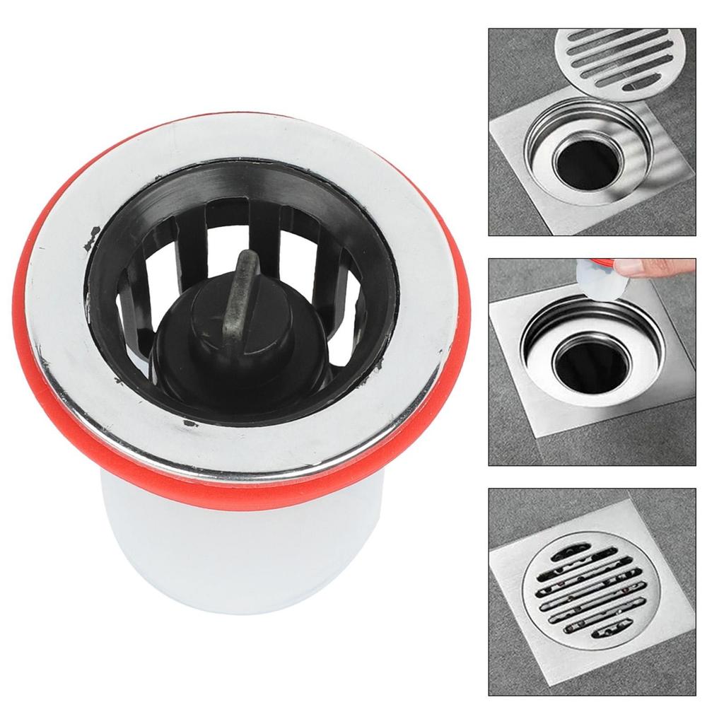White Plastic Drain Cover 6 7 3cm for Sewer Block and Debris Filtration