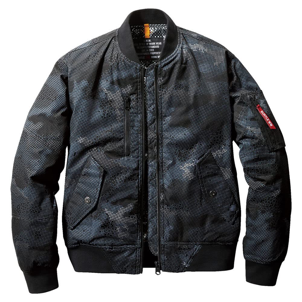 

BURTLE Летная зимняя куртка для холодной погоды, размер 38, камуфляжная черная 5260, рабочая одежда, 3L,