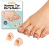 TASZOOS Hammer Toe Straightener Corrector - Toe Corrector (12 Pieces, Nude), Soft Gel Toe Splint Relief for Bunions, Hammer Toes, Curled Toes (2 Diffe