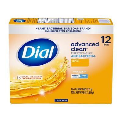 Advanced Clean Gold Antibakterielle Deodorant-Stückseife, 12 Stück