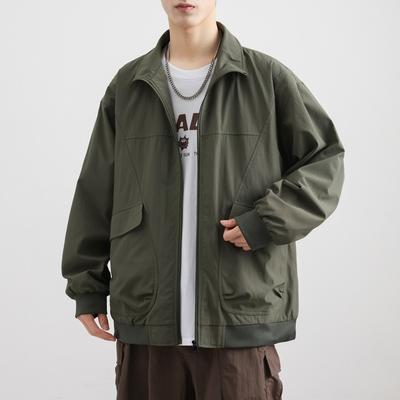 Frühling und Herbst Neue Modische und Schicke Herren-Arbeitskleidung Amerikanische Leichte Kletterjacke Lockere Sportjacke