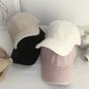 Rabbit Hair Women Visor Hat Thickened Warm Cap Fashion Baseball Cap  Autumn Winter