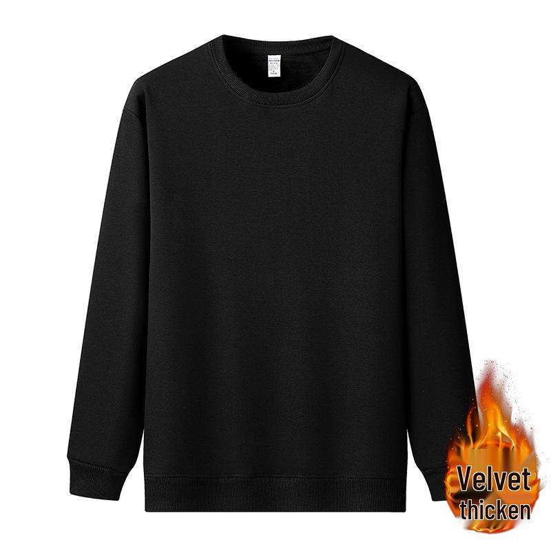 Unisex Heavyweight Cotton Crew Neck Sweatshirt - Minimalist Japanese Style