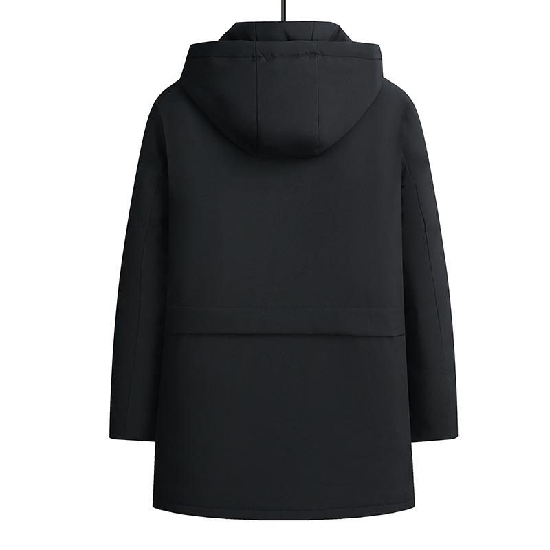 2026 Neue Winter Lange Parkas Herren Verdicken Lässiger Parka Slim Fit Jacke Wasserdicht Warm Kapuze Abnehmbare Oberbekleidung Mantel