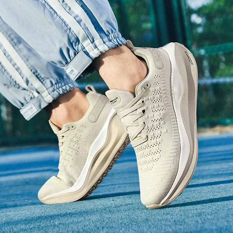 MAEDEF Men Running Carbon Plate Cushioning Sports Training Jogging Shoes Unisex Sneakers Women Mesh Comfort Tennis Shoes for Men