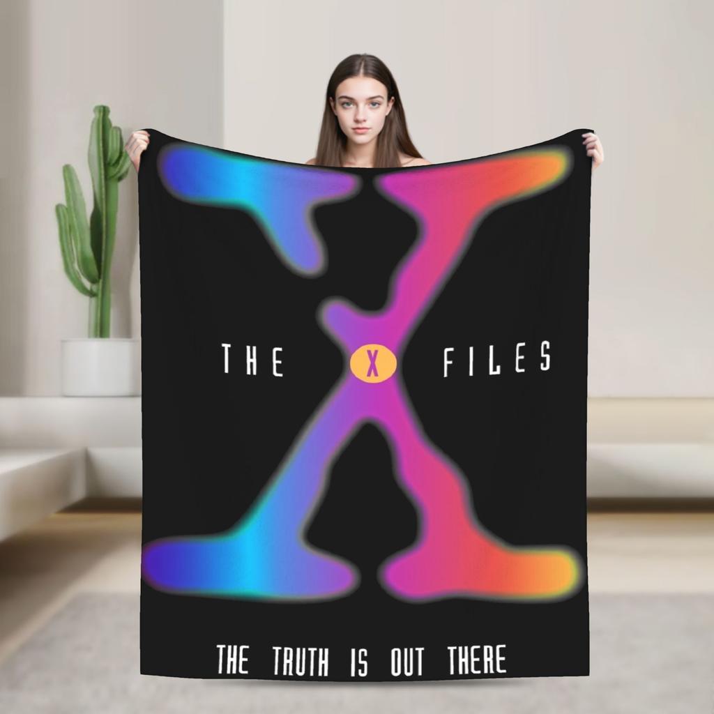 Manta de Franela de la Película Expediente X Fox Mulder Dana Scully y John Doggett Walter Skinner Ropa de Cama Mantas para Colcha Funda de Sofá