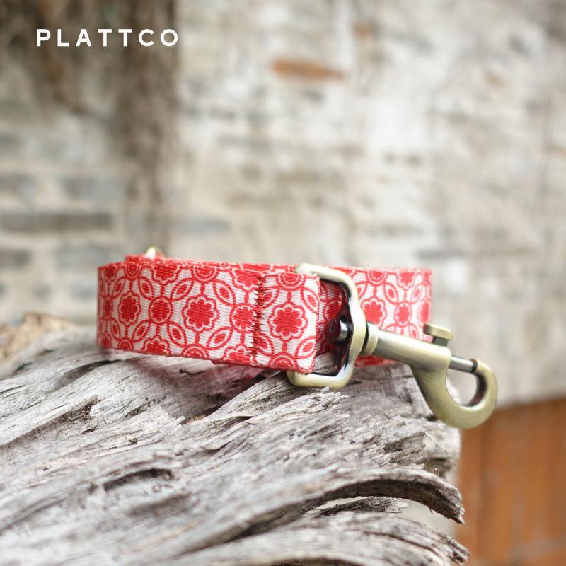 PLATTCO Polyester Print Pet Leash & Collar - PDL344 XL (2.5 x 120 cm)