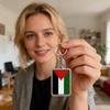 Flag Keychain,Tag Keyring Key Chain For Car Motorcycle Auto,Fan Party Cheering Gift Pendant