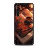 Pumpkin Autumn Leaves Coffee Case For Realme C67 C63 C55 C53 C35 C25 C21 GT 2 3 5 6 10 11 12 13 Pro Plus 5G Soft TPU Phone Cover