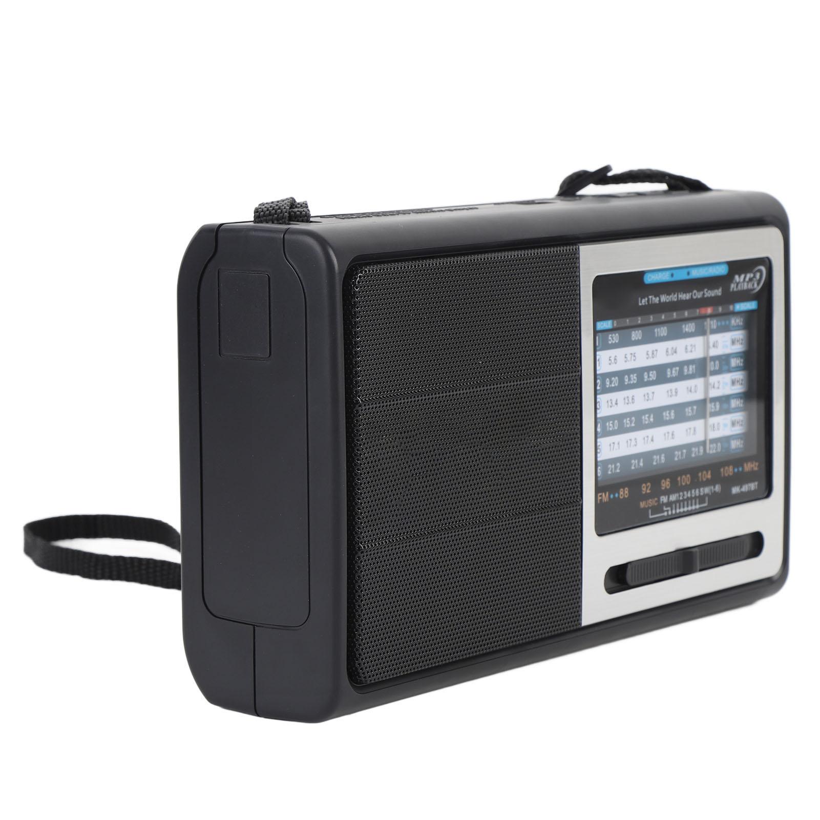 

Портативное AM FM SW радио Полный диапазон Bluetooth Музыкальный плеер Проигрыватель для пожилых Компактный Мульти