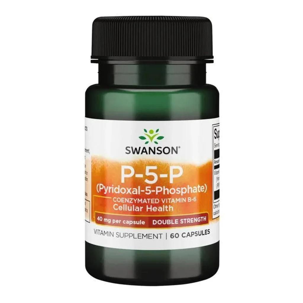 P-5-P (Pyridoxal-5-Phosphate) Coenzymated Vitamin B6, 40mg - 60 caps