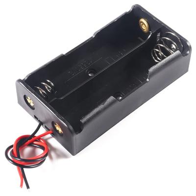 A20F-5 Pcs 3.7V 18650 Battery Holder Housing Plastic Battery Storage Box With Wire Leads ,18650 Battery Housing Spiral Spring