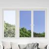 Window Film - EXCLUSIVE HOUSE - Static Reflective Effect - Silver - 5 Pieces - Privacy Protection