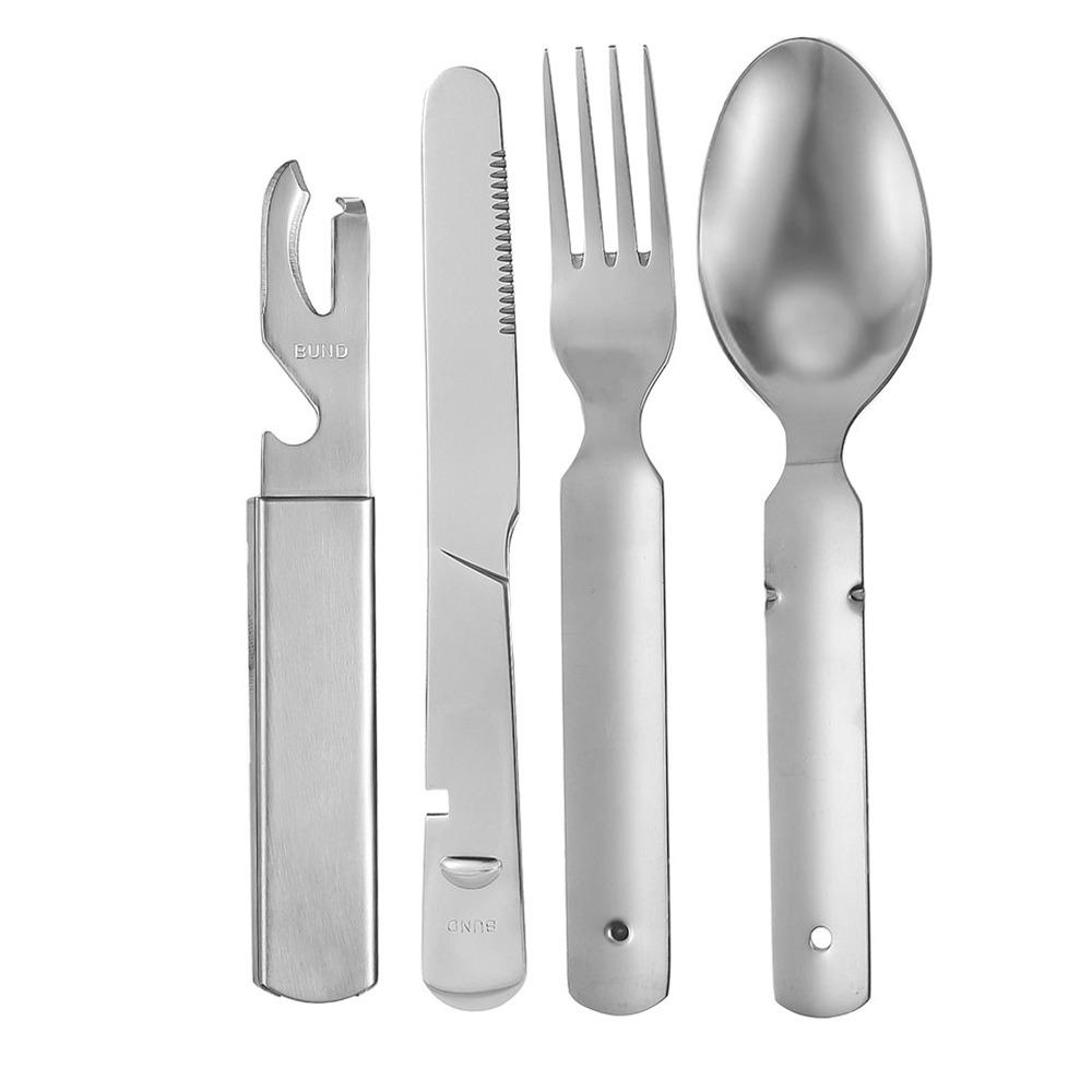 Reusable Tableware Utensil Kit Portable Spoon Fork Cutter Dinnerware Kit  Outdoor Tableware