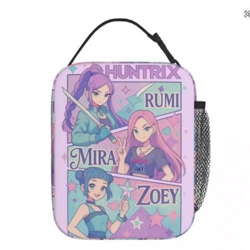 School Season Cartoon Animation Lunch Bag Children'S Full Printing 3D Digital Thermal Insulation Bag Portable Outdoor Picnic Bag