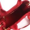 Ausgezeichnete PRADA Handtasche Canapa Dreieck Mit Logo 2-Wege Canvas Tragetasche 1BG439 Gebraucht