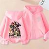 Mädchenband Reißverschluss Hoodie Jungen Mode Lässiges Sweatshirt Film Neu Kinder Zip UP Kapuzenoberteile