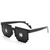 Mosaic Glasses Two-Dimensional Sunglasses Dancing Funny Sunglasses Party Wedding Best Man Glasses