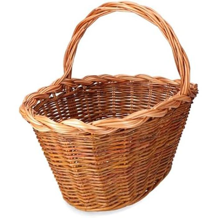 Panier En Osier - EDM - Multicolore - 45 X 30 X 23 Cm - Fibre Naturelle - Rangement Adulte