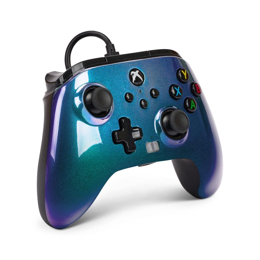 [2 Year Warranty] PowerA Enhanced Wired Controller Aurora Double Vibration Function for Xbox Series XS Xbox One PC Windows 1011 (Official Licensed) XB