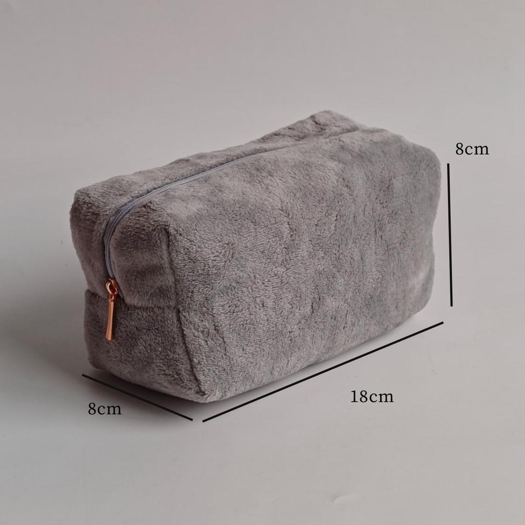 Japanese Style Plush Pencil Case: Cute, Large Capacity, Trendy Ins Stationery Bag for Students