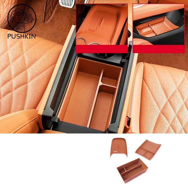 For Changan Deepal S07 2025 2026 Car Armest Storage Box ABS Central Control Lower Organizer Tray Car Stowing Tiyding Accessories