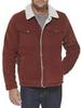 Demi-season Jacket Cord Sherpa Trucker Jacket Rust