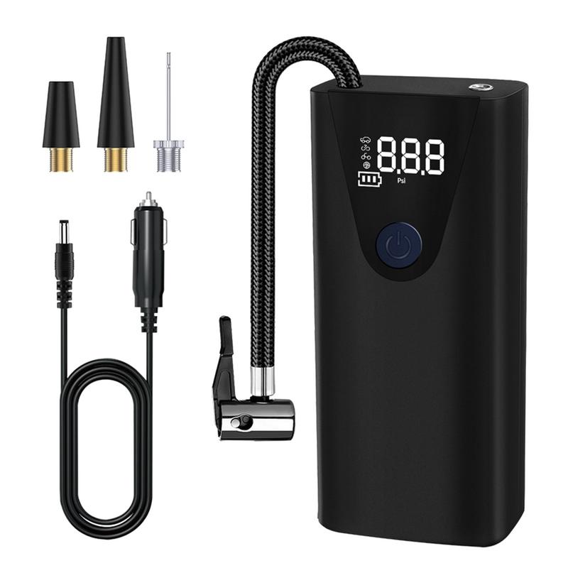 120W Car Air Pump 12V Portable Wireless Air Compressor With LCD Digital Display Auto Tire Inflator Pump Electric Tire Inflator