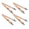 4pcs Ski and Snowboard Boot Carrier Strap Adjustable Thickened Nylon Ice Skates Shoulder Sling Blue Yellow 90cm