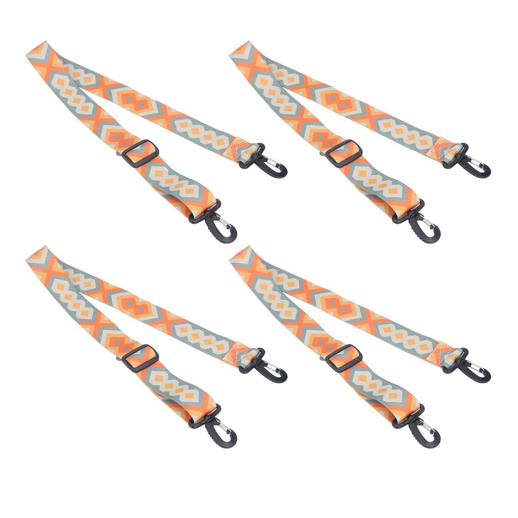 4pcs Ski and Snowboard Boot Carrier Strap Adjustable Thickened Nylon Ice Skates Shoulder Sling Blue Yellow 90cm