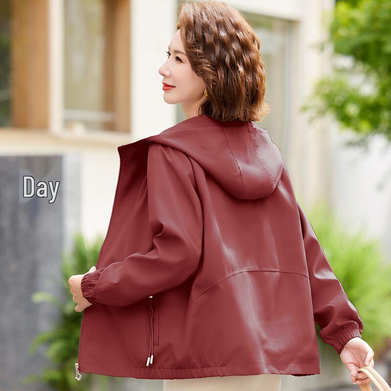 Paster 2025 Autumn Women's Solid Color Loose Hooded Jacket