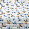 Simple 1 Modern Plant Flower Printed Matte Fitted Sheet, Bedroom Printed Bed Cover, Bedding Excluding Pillowcases