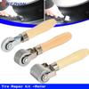 Wooden-Handled Car & Motorcycle Tire Repair Kit Roller Auto Patch Wheel Fixing Tool Essential Car Accessories