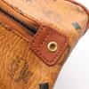 Used MCM Visetos 2WAY Handbag PVC coated canvas leather Brown Used Women