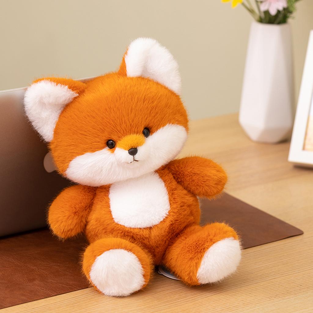 Cute Fox Plush Toys Lying Posture Sitting Posture Fox Stuffed Doll Home Decor Toys Accompany Sleep Toy Birthday Surprise Gifts