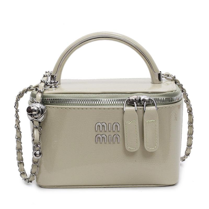 This year's popular Korean temperament niche simple portable box bag high-end texture foreign style chain messenger bag women