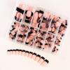 European American Medium Almond French Pointed Wearable False Nails - 360 Pieces