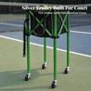Ball Basket Waterproof Foldable Tennis Cart with Wheels Space-Saving