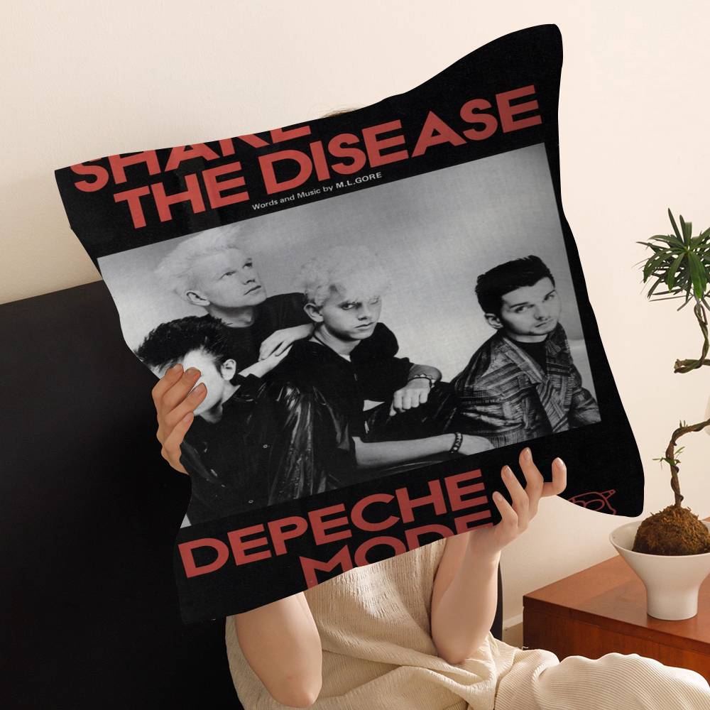 Depeche-Mode Singer Star Cushion Cover Polyester Sofa Cushions Decorative Throw Pillows Home Decoration Pillowcover