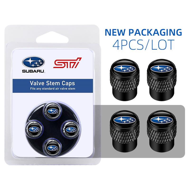 Box Aluminum Alloy Car Wheel Tire Valve Caps Stem Cover For Subaru STI XV Forester BRZ Outback Legacy Crosstrek WRX 2006 Smart Y16