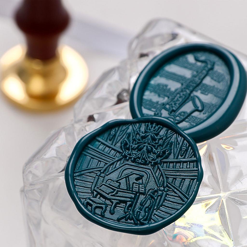 Wax Seal Stamp Head Music Themed Sealing Wax Stamp Head Scrapbooking Stamps Head for Scrapbooking Envelope Invitations