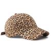 Pălărie cu imprimeu leopard Femei Parasolar Şapcă de baseball Retro
