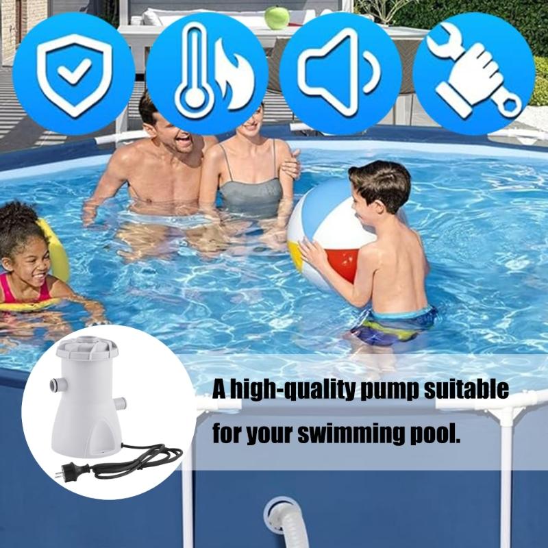 300GPH Pool Cartridge Filter Pump For Above Ground Pumps 110-220V Pool Water Filter Pump Pool Filter Cartridge Pump