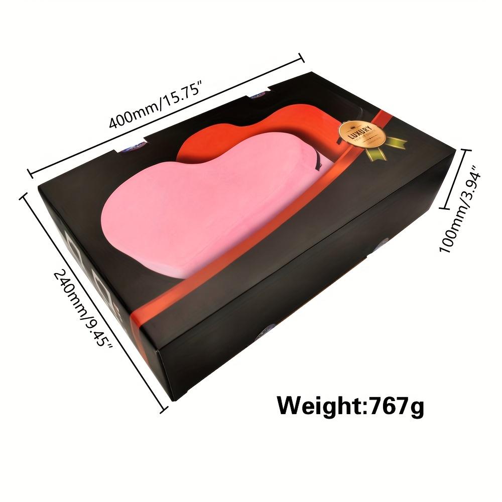1pc Velvet Heart-shaped Sex Pillow, A Variety Of Positions Sex Auxiliary Cushion, Non-deformable Memory Meterial, Sexual Wellness, Adult Pleasure, Sex